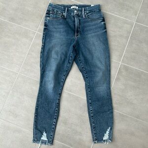 Women's Blue Distressed Jeans